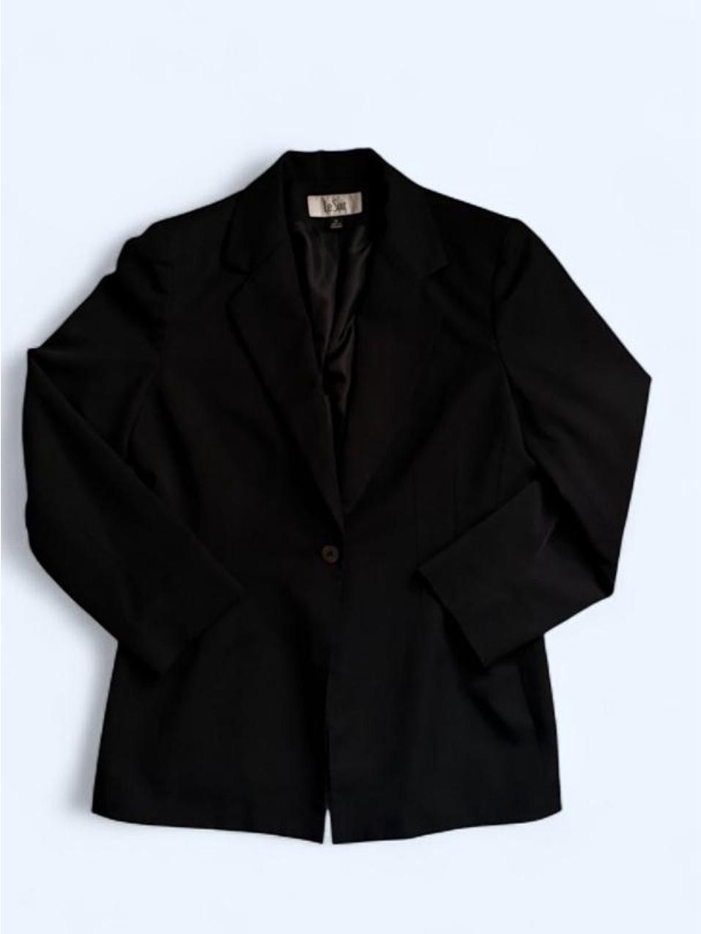 Le Suit Black Single-Button Women's Blazer